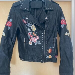 Vegan leather Moto jacket